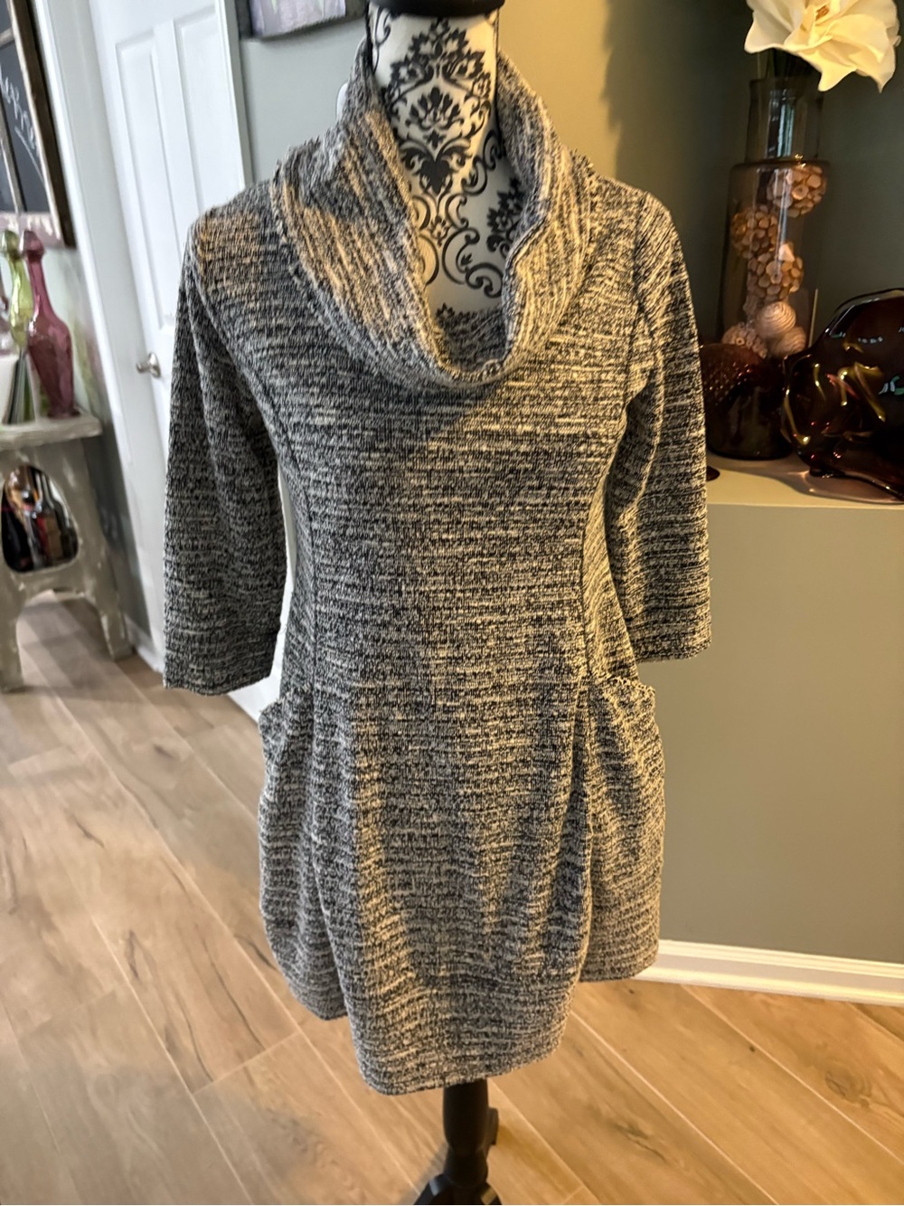 Cozy Cowl Neck Pocket dress.  Petite small